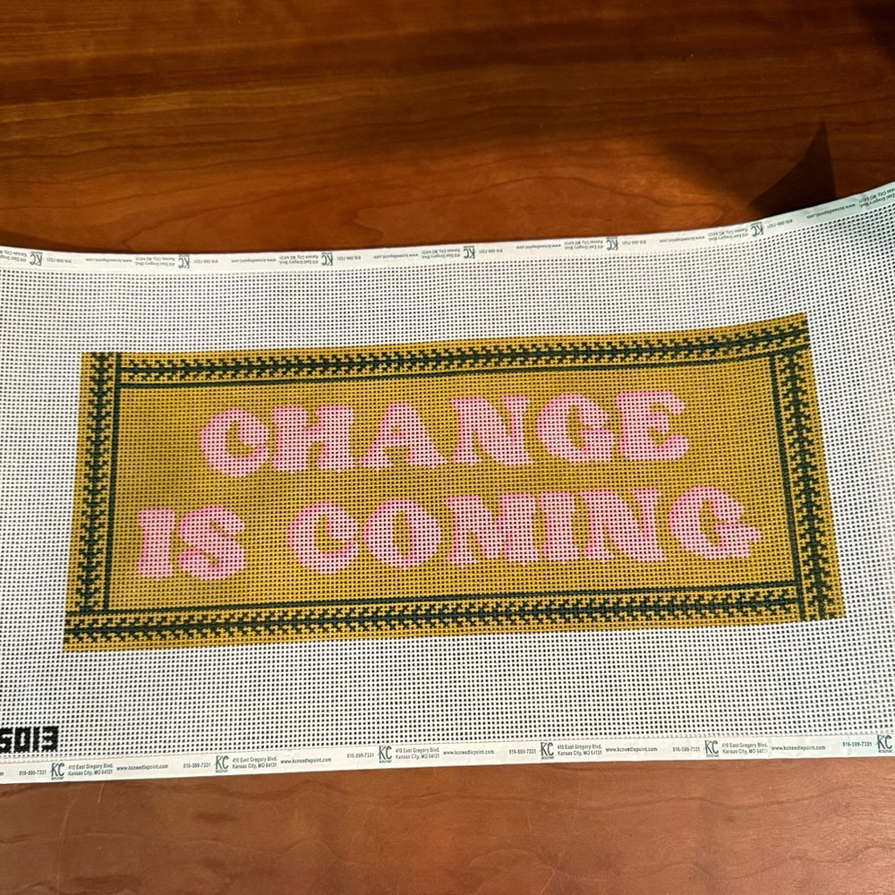 Thorn Alexander Change Needlepoint canvas